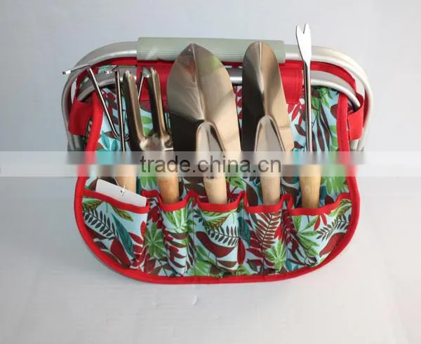 Ladies Garden Tools Organized Bag With Iron Handle photo-2