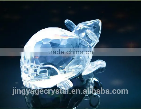 Cheap Latest Clear Crystal Mice Models as Special Suvenir Holiday Gift photo-3