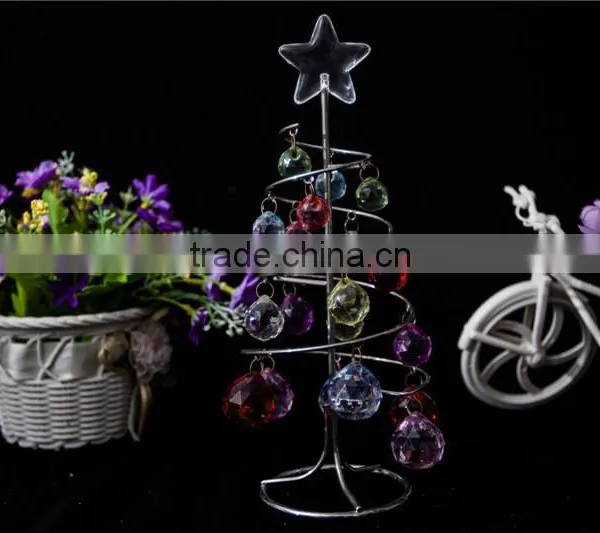 Artificial Clear Acrylic Colorful Diamond Bead Display Table Decorations photo-3