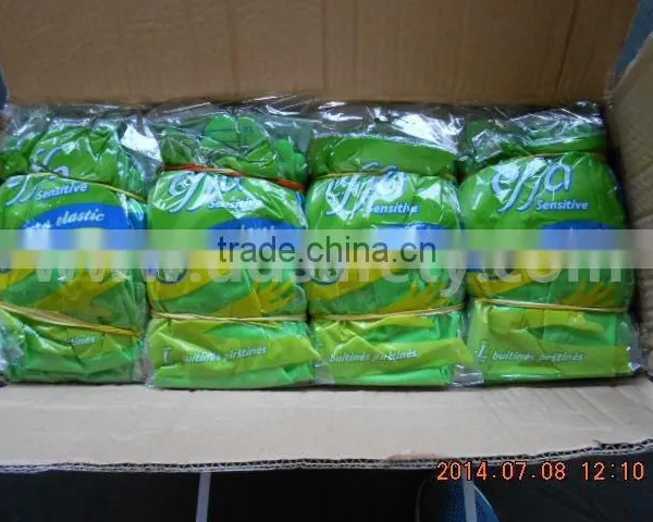 DDSAFETY Long Cuff Yellow Latex Household Gloves photo-4