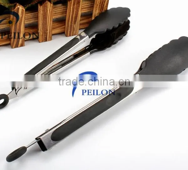 Stainless Steel Kitchen Tongs BBQ Silicone Tongs photo-3