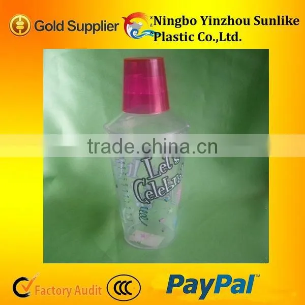 Plastic Shaker, Shaker Cup,Plastic Wine Cocktail Shaker Cup
