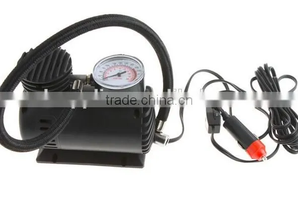 S20200 Portable 12V Auto Car Electric Air Compressor Tire Infaltor Pump 300 PSI Black photo-2