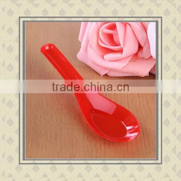Custom Wholesale Cheap Plastic Red Soup Spoons for Home Party/OEM Hot Sell Cheap Plastic Spoons Manufacturer photo-2