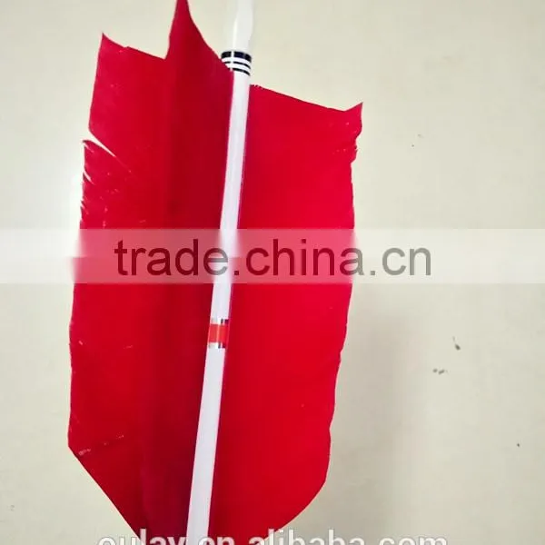 12~14cm Flu Flu Arrows Pine Cresting Arrows With Four Turkey Fletchings photo-2