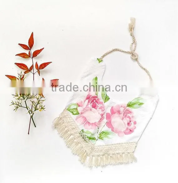 Baby Bandana Drool Bibs Tassel Kids Feeding Baby Boutique Floral Bibs photo-5