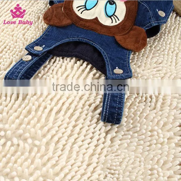 Kids Sling Denim Pants Cartoon Vest Children Trousers Fit 1-2-3T Baby Unisex photo-5