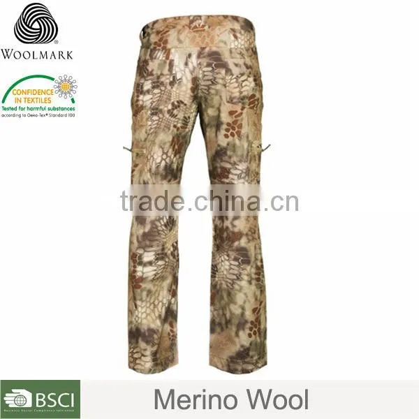 China Supplier Men Casual Wear Merino Wool Camo Pants,waterproof Windproof Hiking Pants photo-4