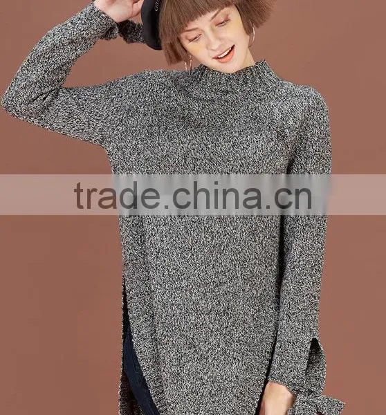 Ladies Latest Fashion High Quality Long Chunky Organic Wool Sweaters With Wholesael Price photo-4