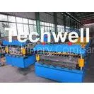 High Speed Galvanised Roofing Sheet Roll Forming Machine With Hydraulic Cutting