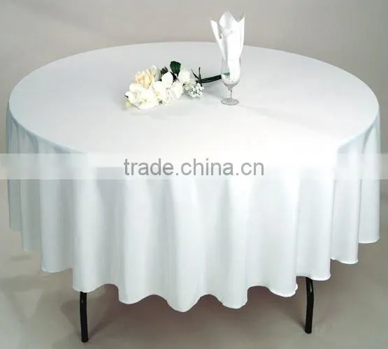 100% polyster white hotel table cloth and chair cover