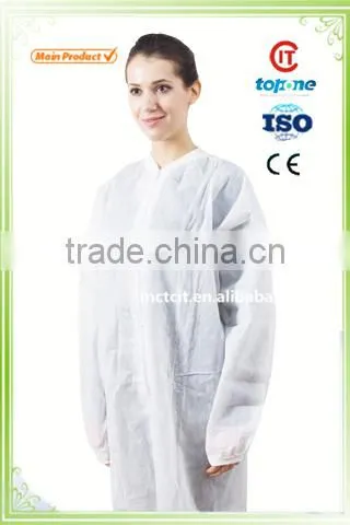 Waterproof PP Nonwoven Disposable Protective Work Wear Lab Coat Cheapest Price From CIT photo-5