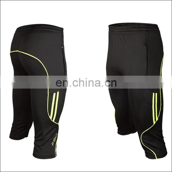 Wholesale Soccer Training Cropped Pants Sports 100 Polyester Men Short Track Pants photo-3