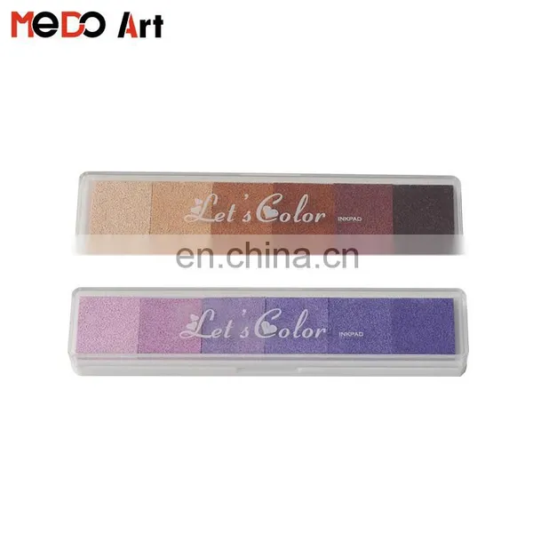 Multi Colors Strip Children Ink Washable Sponge Stamp Kit photo-2