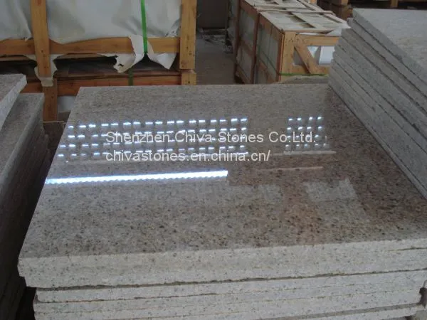 G682 Rusty Yellow Polished Granite Tiles Granite Floor Tiles Granite Slabs photo-3
