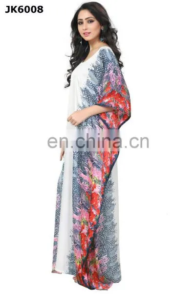 Printed Beautiful Long Kaftan / Simple & Elegant Design Straight Animal Print Style Casual Wear Kaftan photo-4