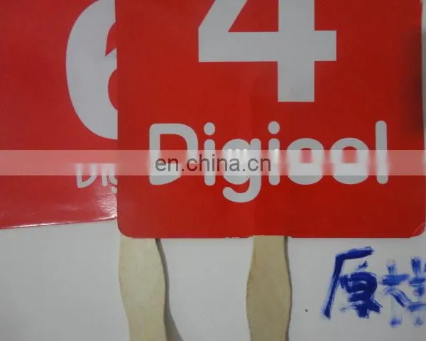 Cmyk Offset Two Both Side Printing Diy Paper Hand Fan photo-4