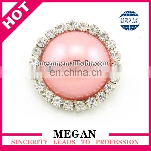 Magnetic Wedding Decoration Ribbon Button Rhinestone Pearl Button for Wedding Invitations photo-2
