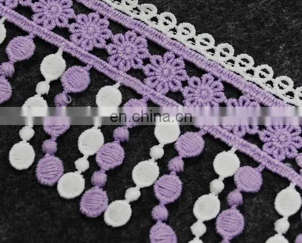 New Fancy Embroidery Polyester Lace Trim Lollipop Lace Fringe Trim for Garment photo-3
