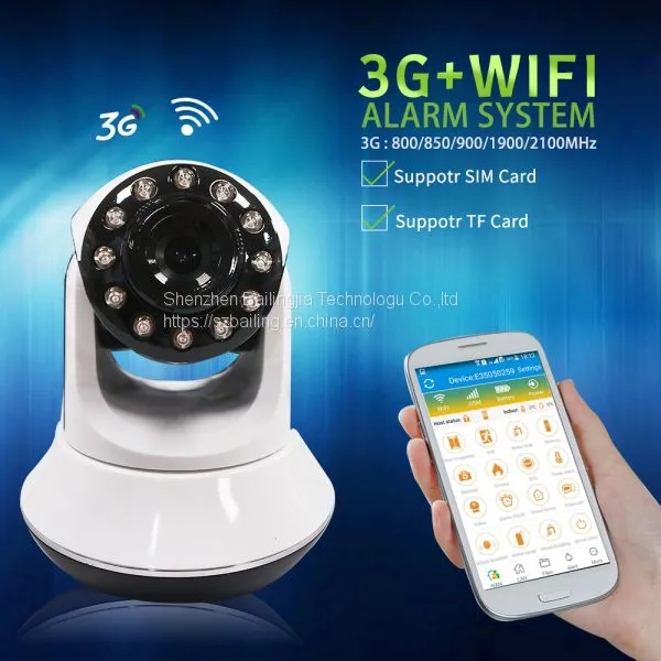 WIFI GSM GPRS 3G Camera Alarm System Support Android IOS App Live Video Home Security Alarm System photo-4