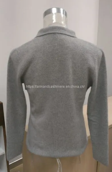 Men's 100% Cashmere Sweater Jacket (1415JK2) photo-2