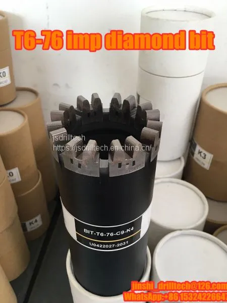 T6-76 Impregnated Diamond Core Drill Bits, Exploration Drilling Bit, Rock Coring, Geotechnical Drilling Bits photo-2