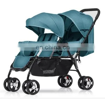 Twin Lightweight and Compact Baby Stroller Foldable Infant Pram Pushchair photo-4