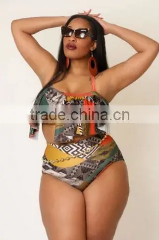 New Arrived Swimwear Bikinis Cheap Fat Lady Sexy Indian Style Bikini photo-3