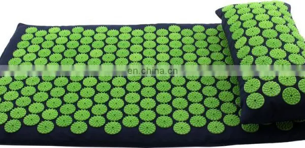 Shakti Yoga Mat for Back Massage Round White Button Fixed Without Glue Acupressure Mat photo-5