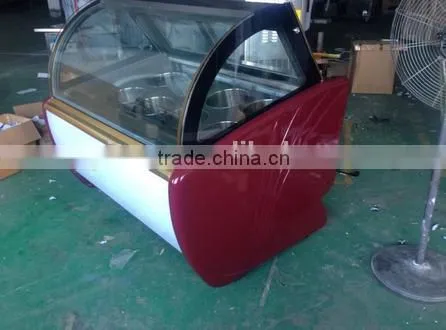 China Supplier Fried Ice Cream Showcase / Hard Ice Cream Showcase / Commercial Ice Cream Showcase photo-2