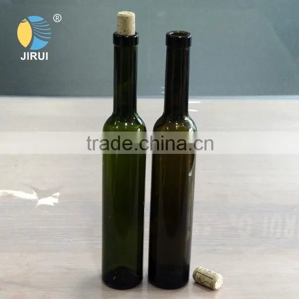 375ml Black Green Wine Bottle With Cork photo-5