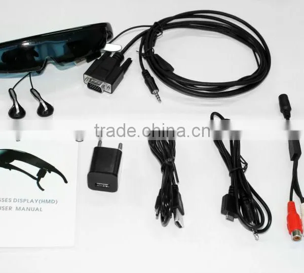 New Arrival 98inch 3d Virtual Video Glasses With Vga and av In,V100 Video Glass photo-6