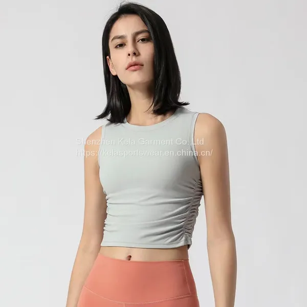 Summer Gym Yoga Wear Clothing Top Grade Quick Dry Women Fitness Gym Sports Wear Running Yoga T-shirt photo-3