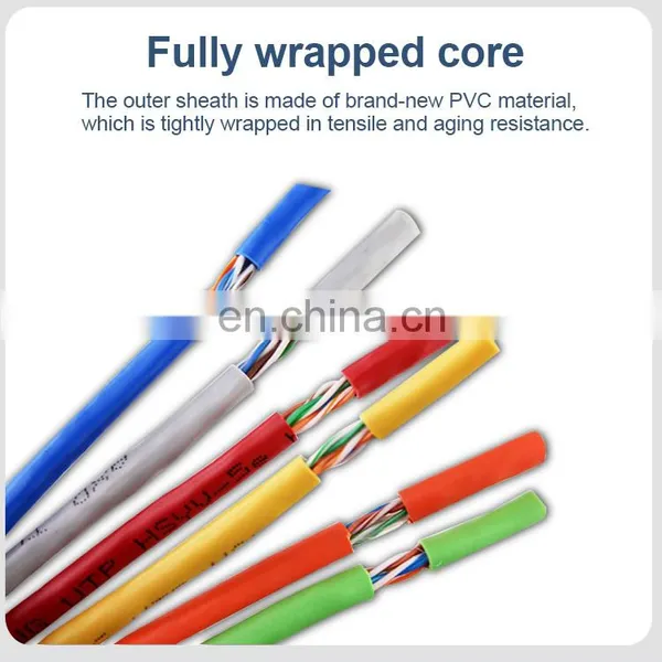 High Quality Rj45 Cat5e Computer Network Communication Wire Price PVC Copper Cat6 Patch Lan Cable Electrical Wires and Cables photo-5