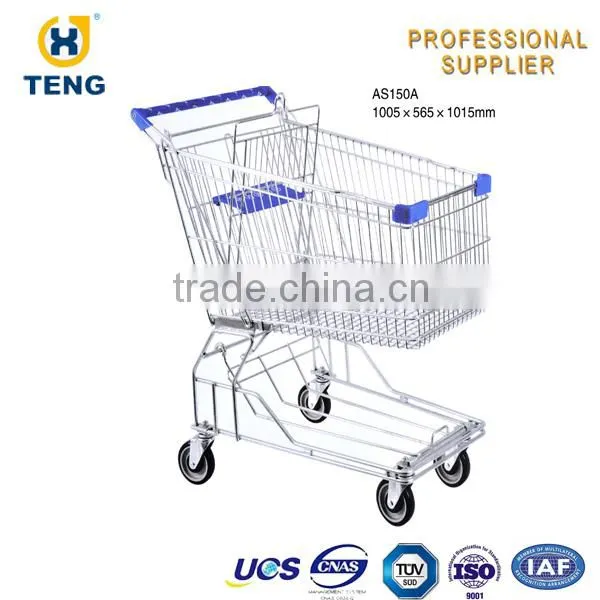 Shopping Trolley Coin Lock Collapsible Shopping Trolley With Seat photo-3