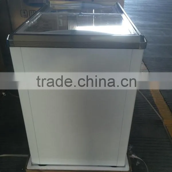 7 Cuft Single Temperature Sliding Glass Door Supermarket Showcase Chest Freezer photo-3