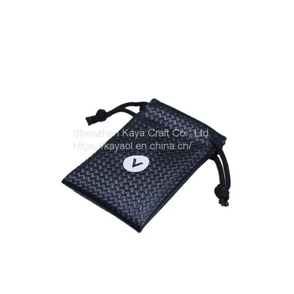 High End Excellent PU Leather Gift Jewelry Drawsrting Pouch Bags photo-5