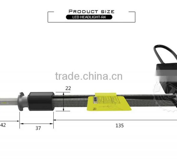 R4 Led Car Headlight Bulb H3 30w 40w 4800lm Headlamp From Tinsin Manufacturer photo-4