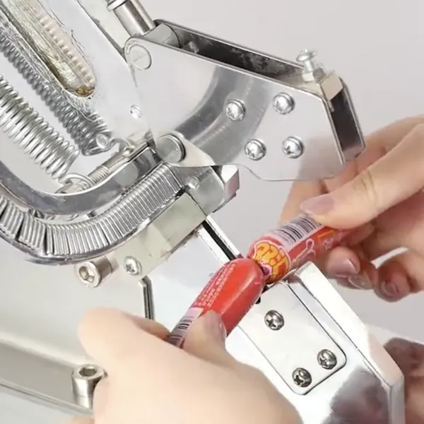 Tying Machine for Supermarket Food Pack Suitable for Plastic Bag, Fabric, Net Bag Etc. photo-5
