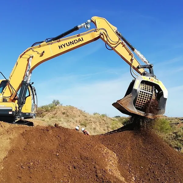 Hook Machine Hydraulic Drum Screening Bucket Screening Sand, Stone, Soil and Ore photo-3