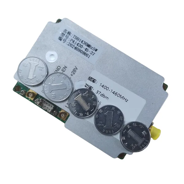 Jinwen UAV Self-organizing Network 1400MHz 2-watt Single Transmitter Dual Receiver RF Power Amplifier JWTD1430-2W photo-2