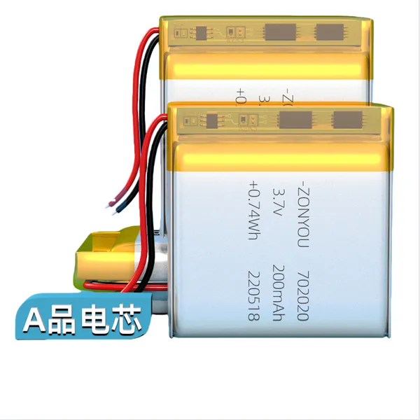 702020 Lipo Battery Pouch Cell 3.7V NCM Batteries With 500 Long Cycles Life Span for Consumer Electronics Power Tools Toys Fans photo-4