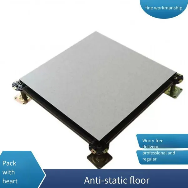 Wood-based Anti-static Raised Floor, Overhead Raised Floor for Computer Rooms and Monitoring Rooms, Particle Board Substrate 600*600 photo-2