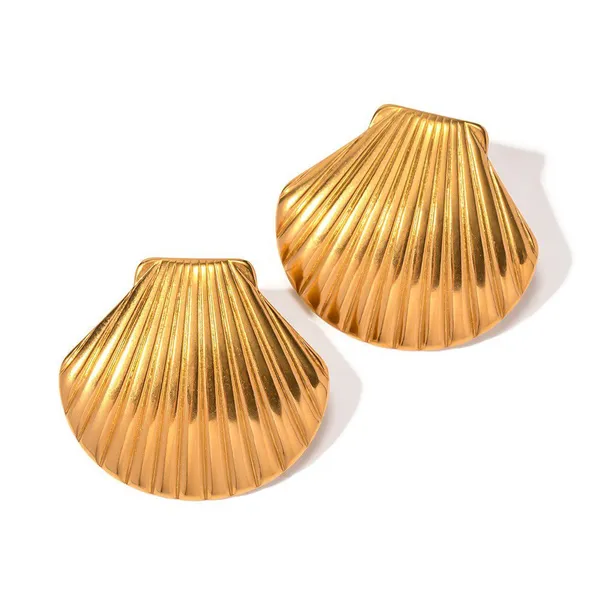 Wholesale 18K Gold Plated Heart Earrings - Waterproof Stainless Steel Fashion Jewelry photo-2