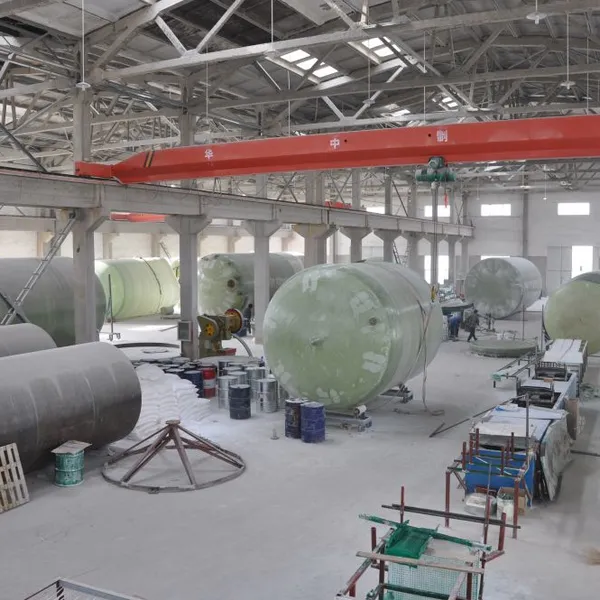 Horizontal Dilute Sulfuric Acid Fiberglass Tank Glass Fiber Wound Pickling Waste Acid Storage