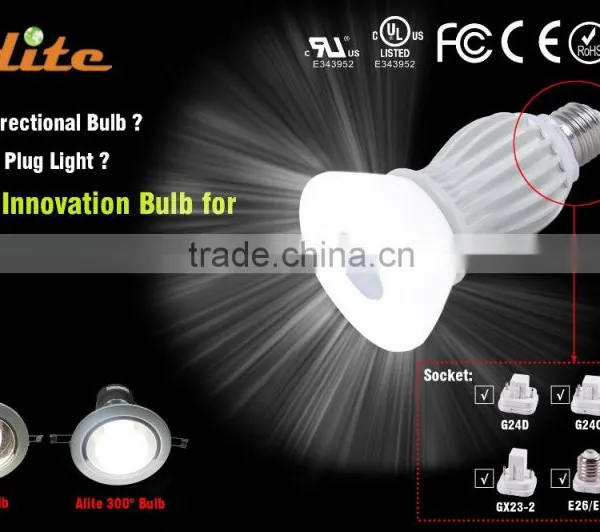 High Quality 9W LED G24 E27 Plug Light,PL Plug LED Lamp,Plc Plug Bulb photo-2
