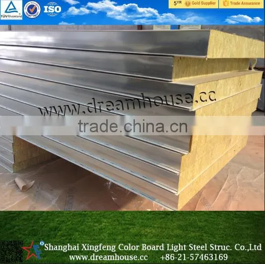 Rockwool Panel Price/Rockwool Sandwich Wall Panel/Galvanized Steel Insulation Rockwool