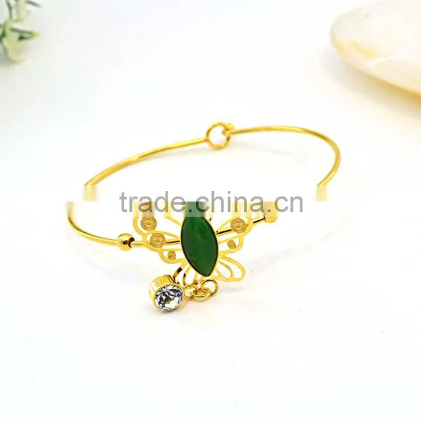 New Fashion Girls Tops Jewelry Gold Models Bracelet Metal Butterfly Charms Bracelet photo-5