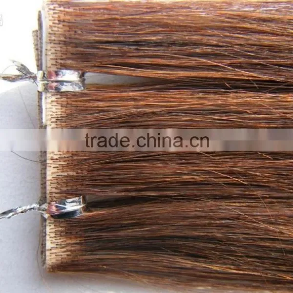 Super Tape in Handtied Skin Weft,Russian 100% Remy Human Hair Extension photo-2