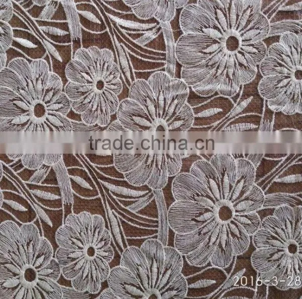 2016 Fashion Lace Accessory Hot 100 Cotton Fabric Net Lace Fabrics for Wedding photo-3